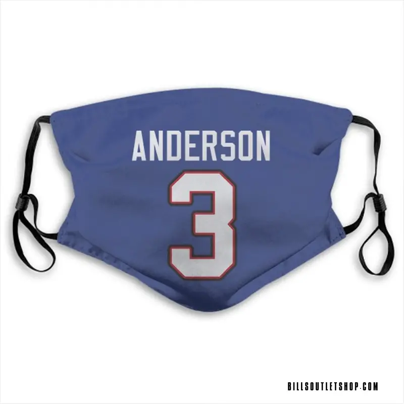 Buffalo Bills Derek Anderson Royal Blue Reusable & Washable Face Mask
