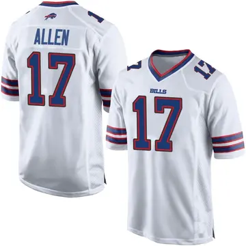 Men's Buffalo Bills Josh Allen White Game Jersey By Nike