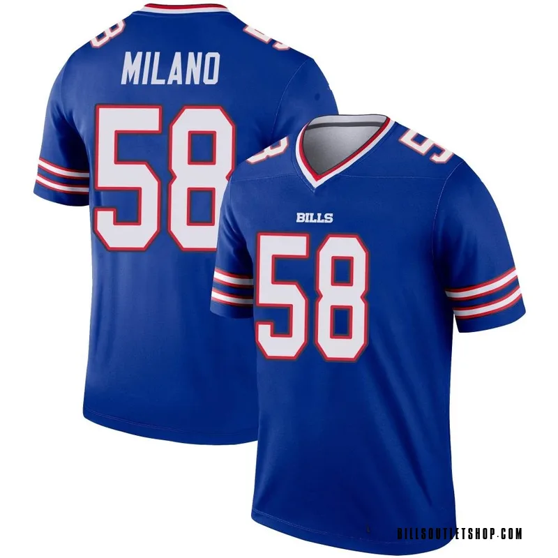 Men's Buffalo Bills Matt Milano Royal Legend Jersey By Nike