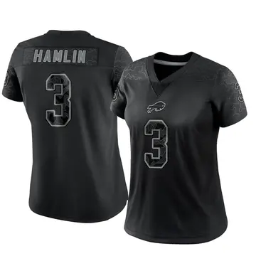 Women's Buffalo Bills Damar Hamlin Black Limited Reflective Jersey By Nike