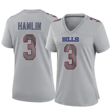 Women's Buffalo Bills Damar Hamlin Gray Game Atmosphere Fashion Jersey By Nike