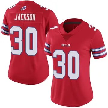 Women's Buffalo Bills Dane Jackson Red Limited Color Rush Vapor Untouchable Jersey By Nike