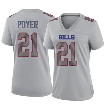 Women's Buffalo Bills Jordan Poyer Gray Game Atmosphere Fashion Jersey By Nike