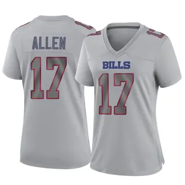 Women's Buffalo Bills Josh Allen Gray Game Atmosphere Fashion Jersey By Nike