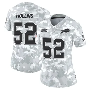 Women's Buffalo Bills Justin Hollins Arctic Camo Limited 2024 Salute to Service Jersey By Nike