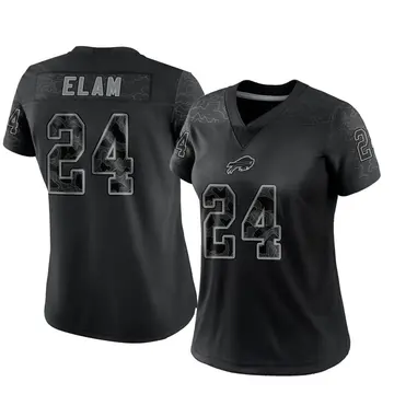 Women's Buffalo Bills Kaiir Elam Black Limited Reflective Jersey By Nike