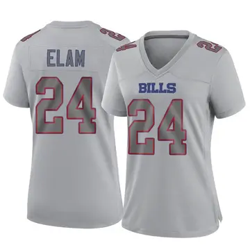 Women's Buffalo Bills Kaiir Elam Gray Game Atmosphere Fashion Jersey By Nike