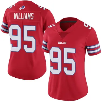 Women's Buffalo Bills Kyle Williams Red Limited Color Rush Vapor Untouchable Jersey By Nike