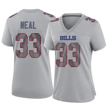Women's Buffalo Bills Siran Neal Gray Game Atmosphere Fashion Jersey By Nike