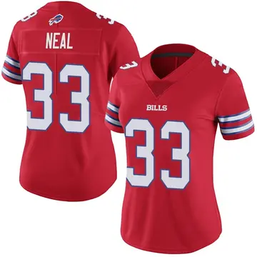 Women's Buffalo Bills Siran Neal Red Limited Color Rush Vapor Untouchable Jersey By Nike