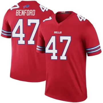 Youth Buffalo Bills Christian Benford Red Legend Color Rush Jersey By Nike