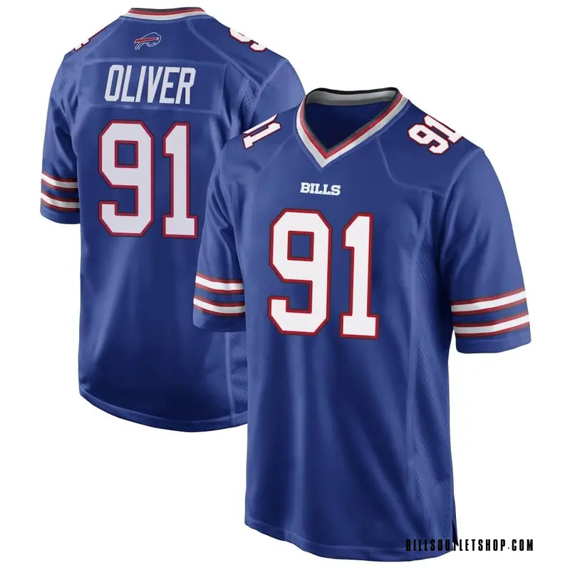 Youth Buffalo Bills Ed Oliver Royal Blue Game Team Color Jersey By Nike