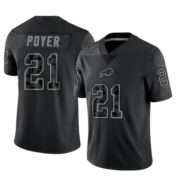 Youth Buffalo Bills Jordan Poyer Black Limited Reflective Jersey By Nike