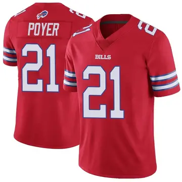 Youth Buffalo Bills Jordan Poyer Red Limited Color Rush Vapor Untouchable Jersey By Nike