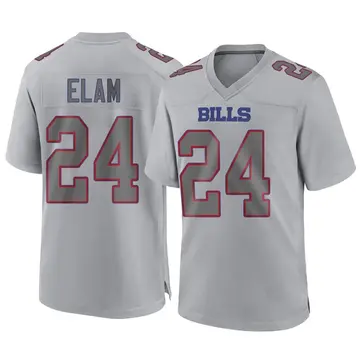 Youth Buffalo Bills Kaiir Elam Gray Game Atmosphere Fashion Jersey By Nike
