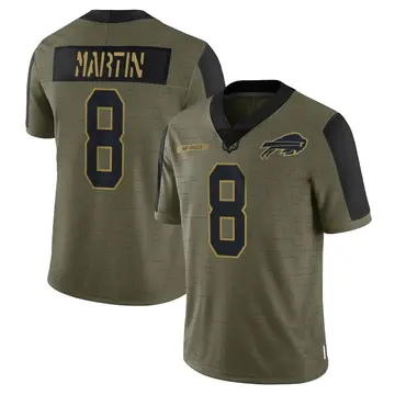 Youth Buffalo Bills Sam Martin Olive Limited 2021 Salute To Service Jersey By Nike