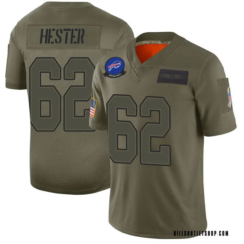 Youth Buffalo Bills Treyvon Hester Camo Limited 2019 Salute to Service Jersey