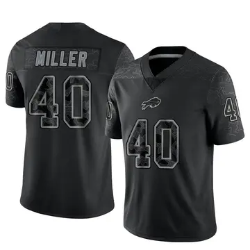 Youth Buffalo Bills Von Miller Black Limited Reflective Jersey By Nike