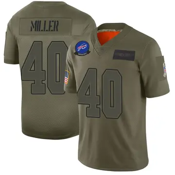 Youth Buffalo Bills Von Miller Camo Limited 2019 Salute to Service Jersey By Nike